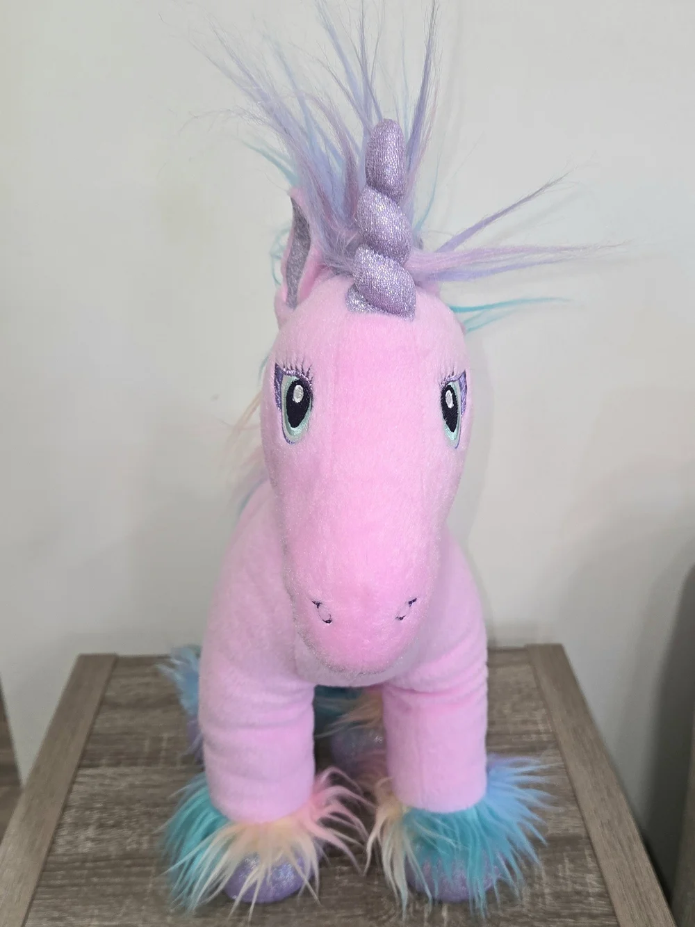 Build A Bear Fairy Friend Unicorn Rainbow Pink Plush Stuffed Animal 17
